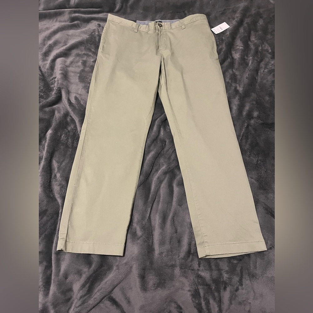 14th & Union Olive Chinos Pants Men Stretch 36 x 30. Pockets. NWT